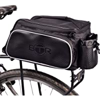 BTR Bolsa para Bici diseñada para el portaequipajes Trasero de la Bicicleta. Impermeable. Negra. Capacidad de 10 litros…
